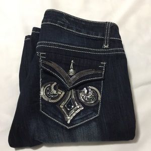 ND Jeans Boot Cut Women's Sz 12 Embellished